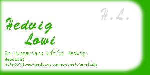 hedvig lowi business card